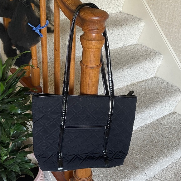 Vera Bradley Black Bohemian Quilted Lab Top Tote Carrying Case - Picture 4 of 11